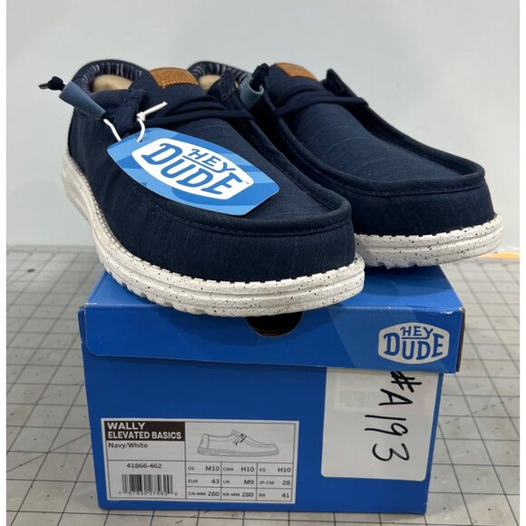 Hey Dude Other - Hey Dude Men's Wally Elevated Basics Casual Shoes - Navy/White Sz. 10 New